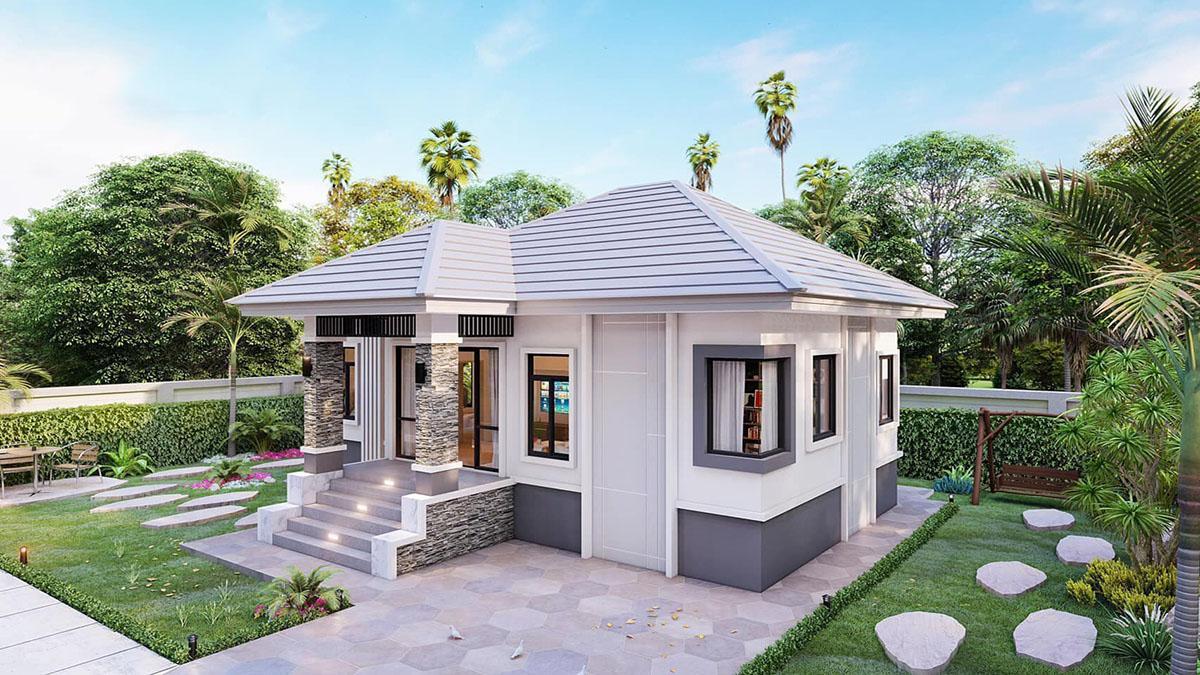 Bật mí mẫu nhà cấp 4 có tính thẩm mỹ cao, ứng dụng rộng trong cuộc sống - ảnh 19