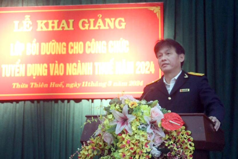 Phó Tổng cục trưởng Đặng Ngọc Minh phát biểu chỉ đạo khóa học.