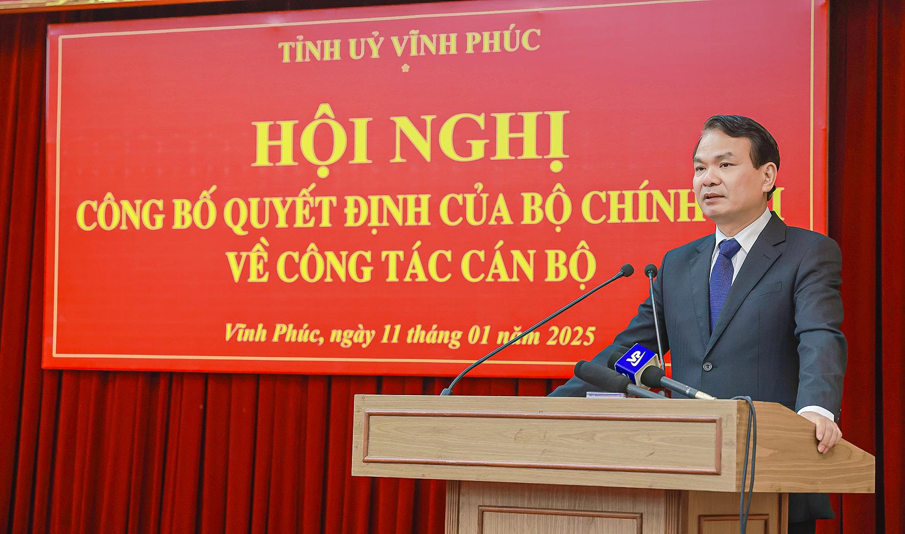 Vĩnh Phúc có tân Bí thư Tỉnh ủy - ảnh 2