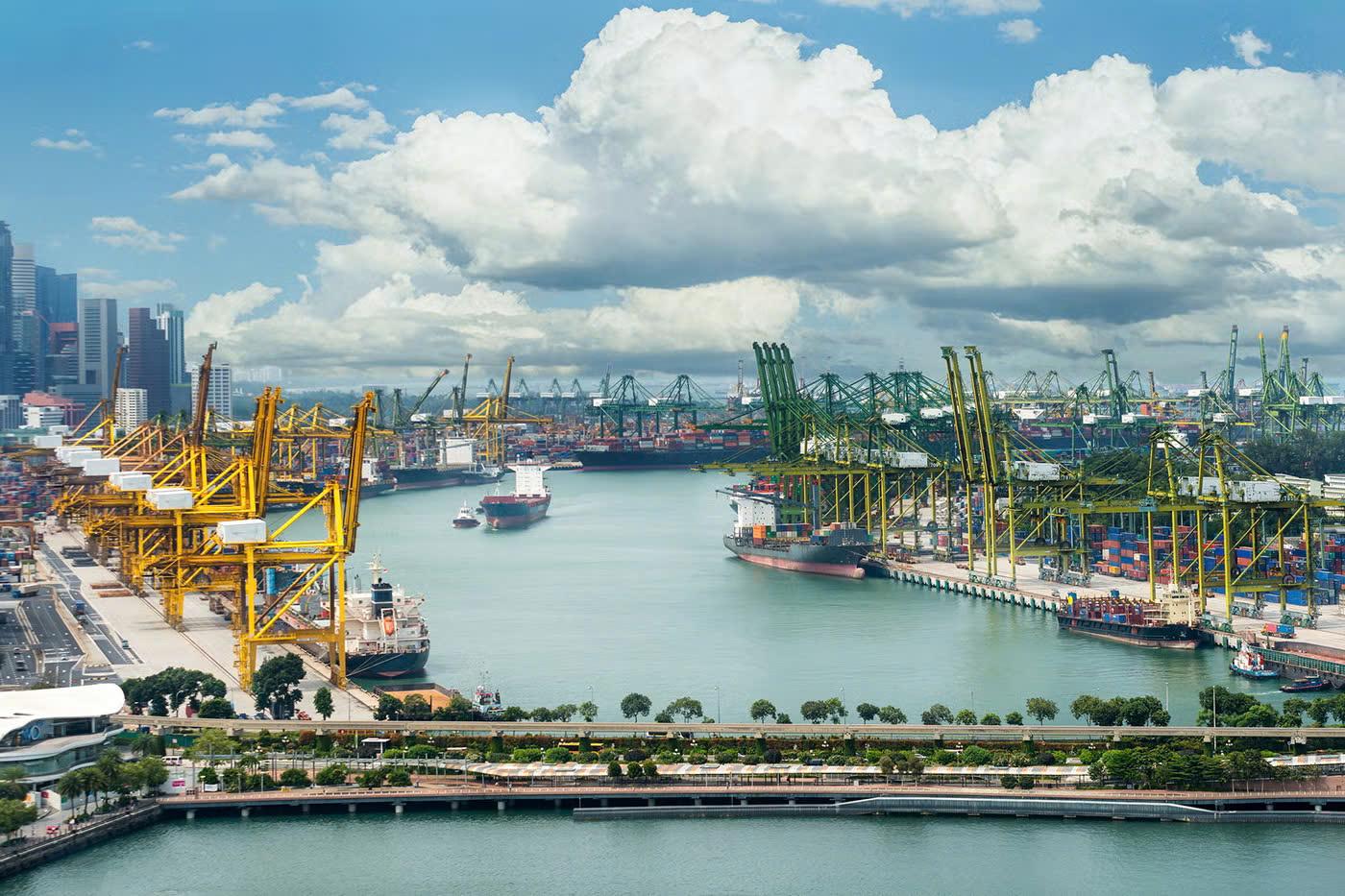 Cảng Singapore – Cảng biển nhộn nhịp thứ 2 thế giới. (Ảnh: Ship Technology) Cảng Singapore – Cảng biển nhộn nhịp thứ 2 thế giới. (Ảnh: Ship Technology)