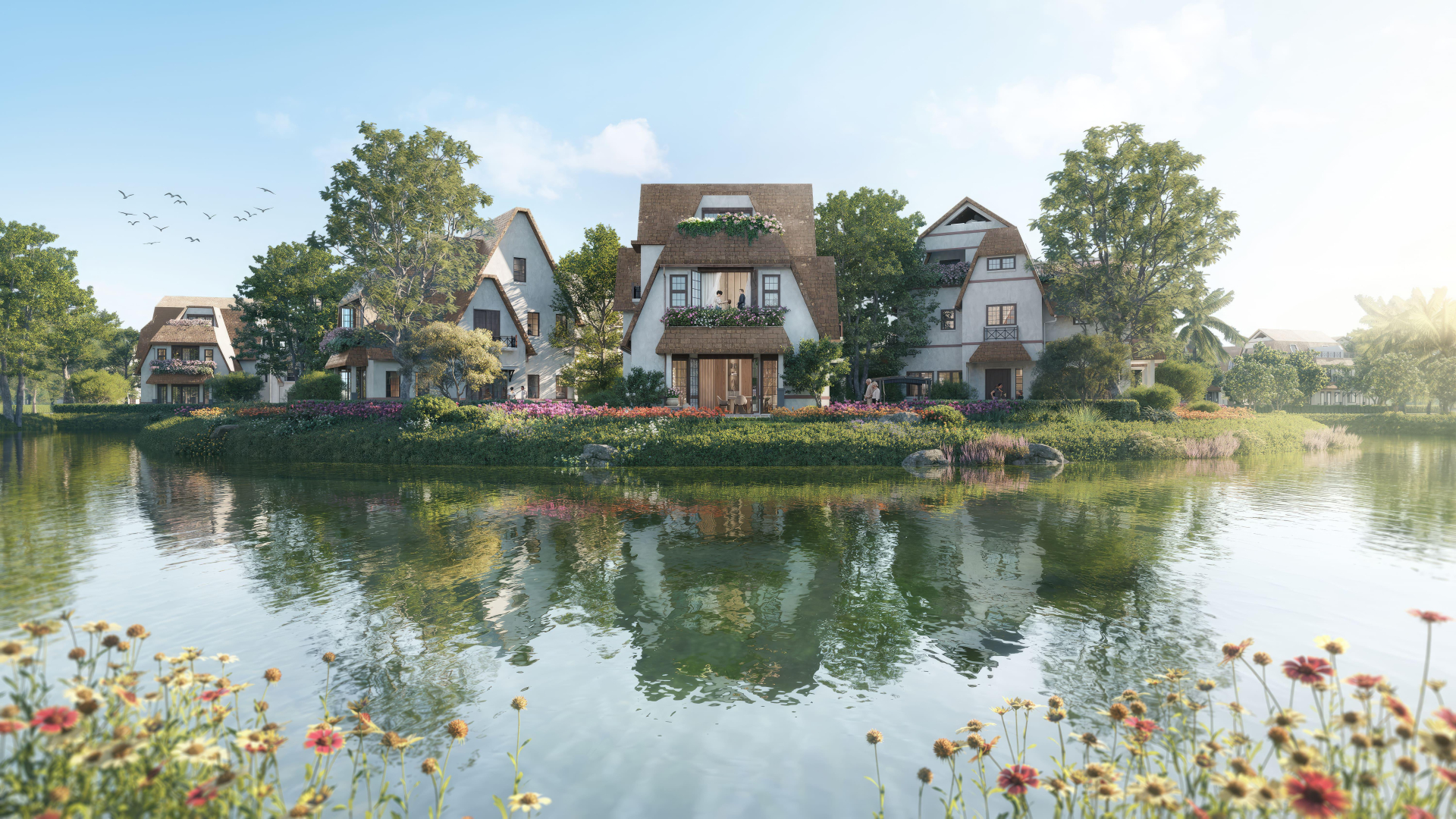 Đảo Châu Âu là phân khu cao cấp, đắt giá nhất Eco Central Park. Đảo Châu Âu là phân khu cao cấp, đắt giá nhất Eco Central Park.