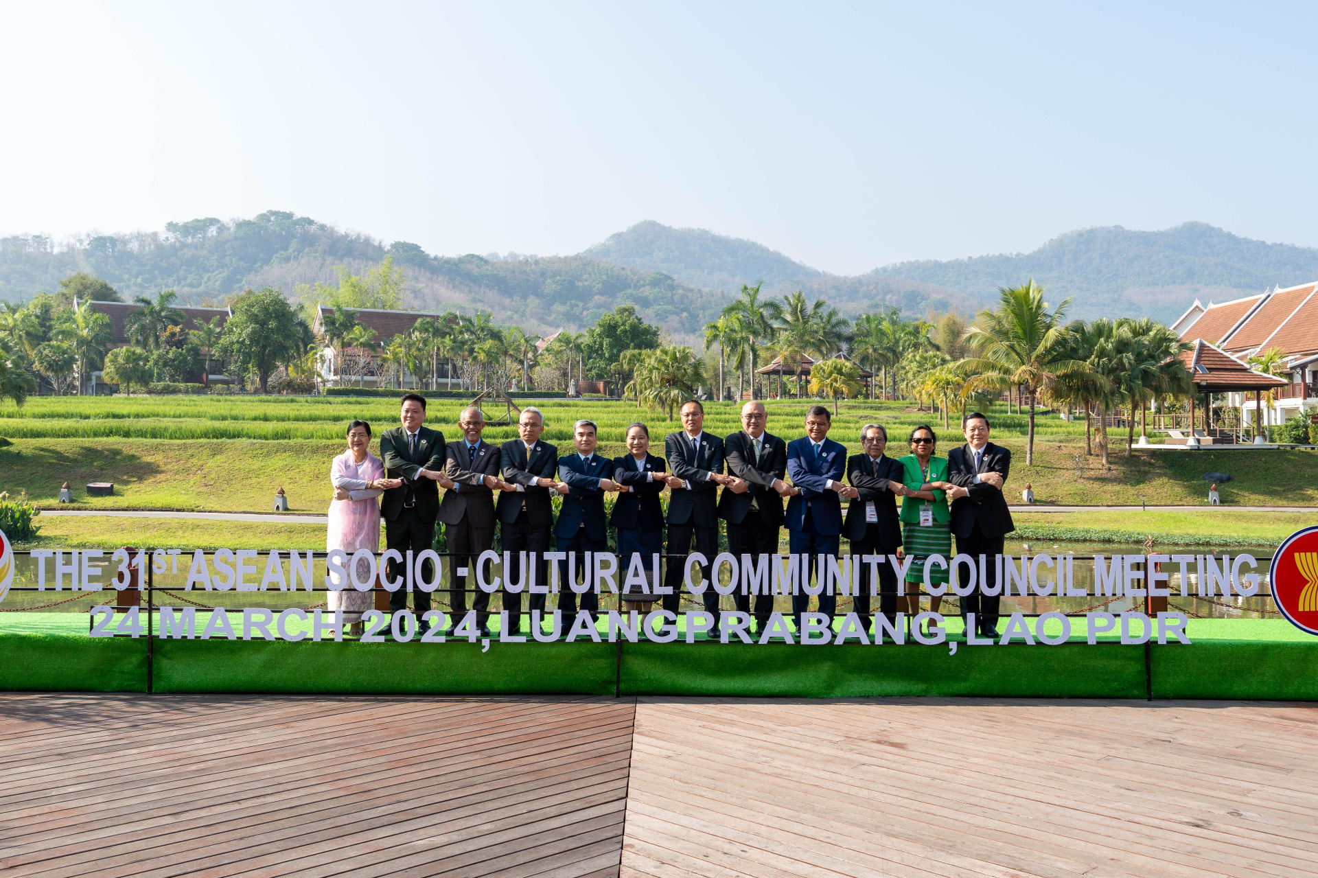 Các Bộ trưởng, Trưởng đoàn ASCC 31 tại Lào.