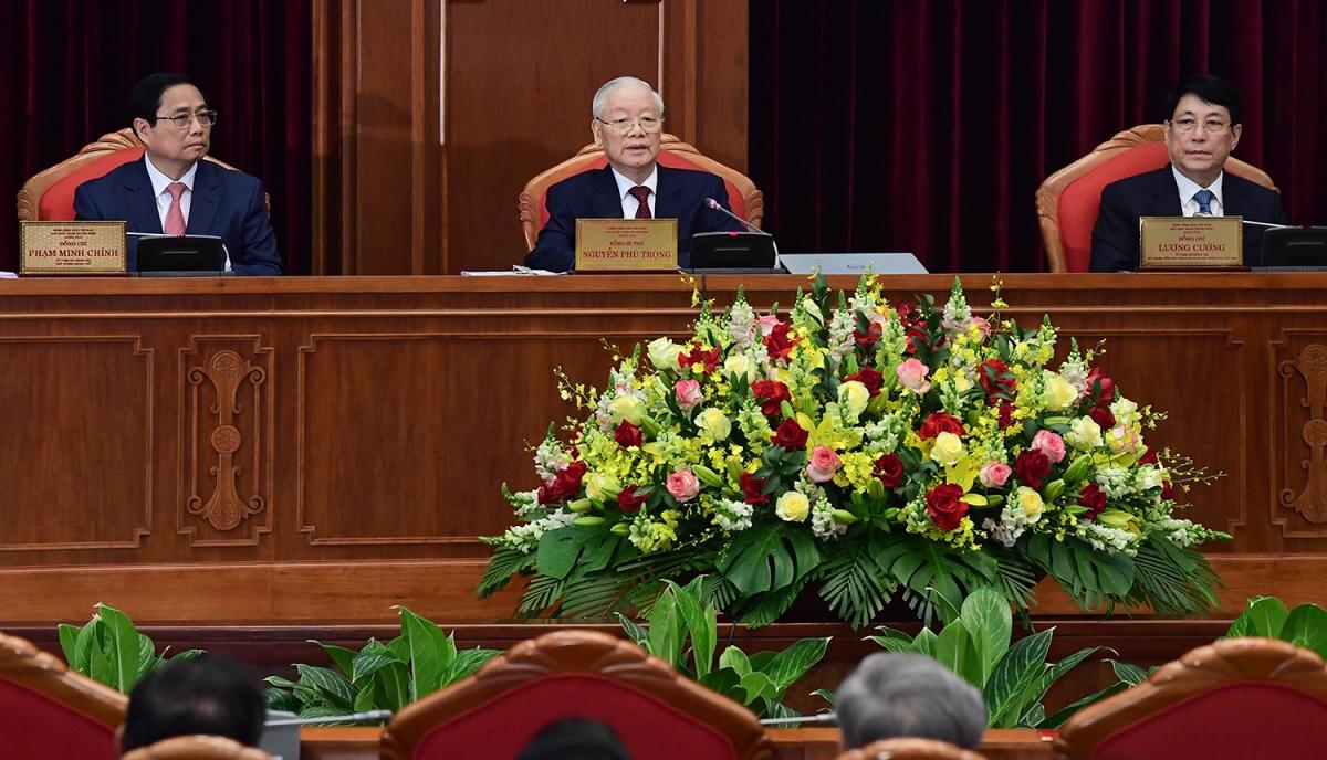 Tổng Bí thư Nguyễn Phú Trọng chủ trì và phát biểu khai mạc hội nghị