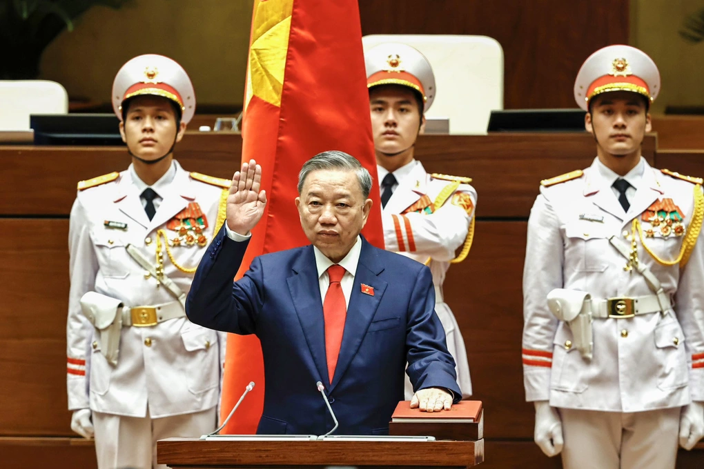 Chủ tịch nước Tô Lâm tuyên thệ