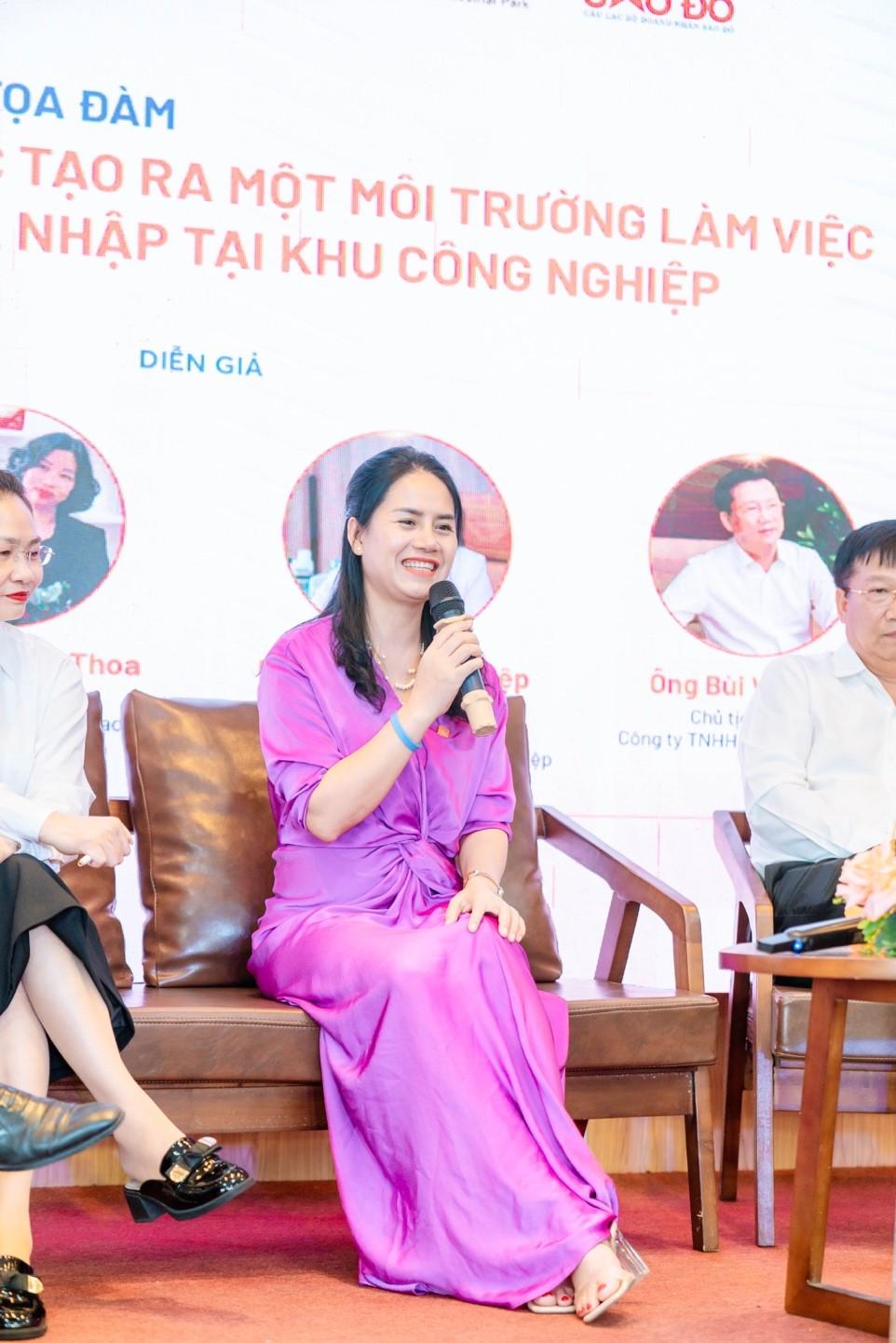 Bà Hoàng Hồng Điệp – TGĐ Công ty TNHH Van Der Leun Việt Nam chia sẻ.