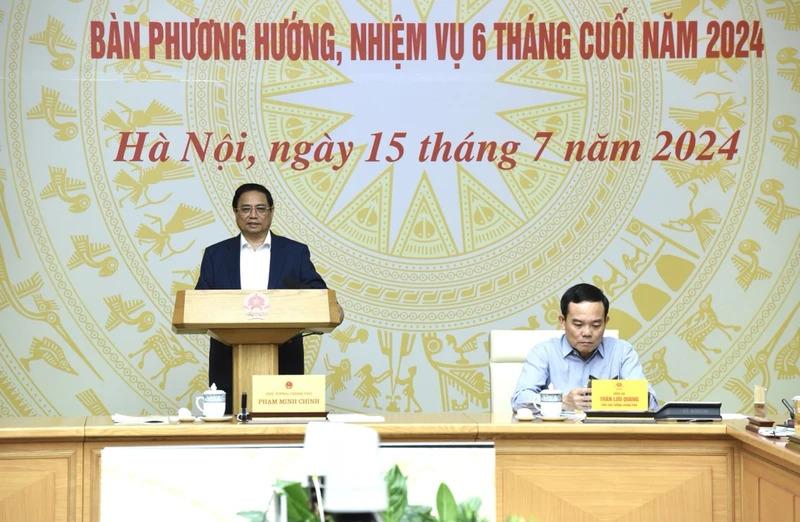 Thủ tướng Phạm Minh Chính phát biểu ý kiến tại phiên họp (Ảnh: Trần Hải). Thủ tướng Phạm Minh Chính phát biểu ý kiến tại phiên họp (Ảnh: Trần Hải).