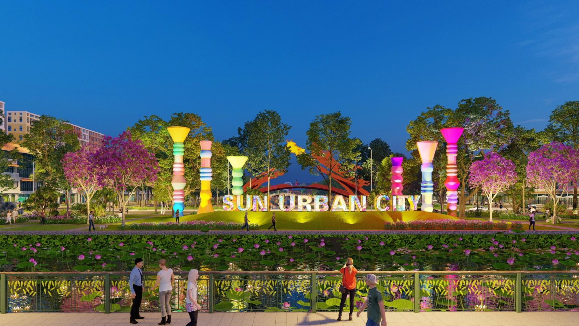 Sun Urban City có nhiều công trình mang tính biểu tượng.