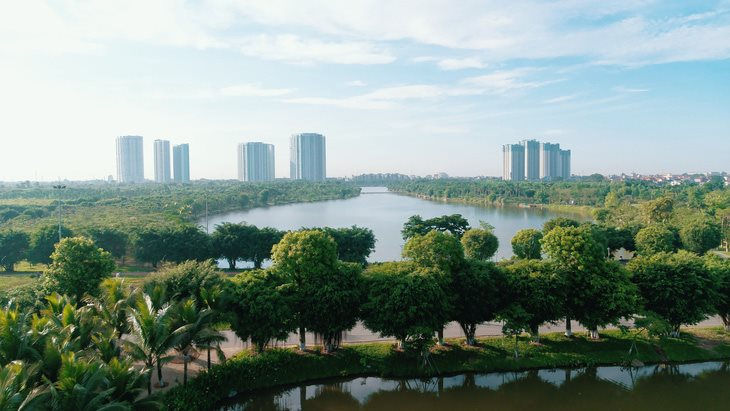 Ecopark được mệnh danh là lá phổi xanh của thành phố. (Ảnh: Ecopark)