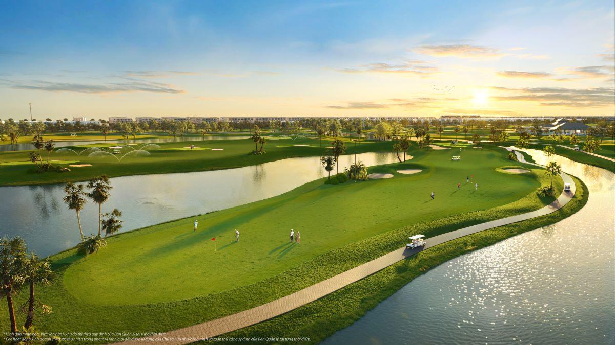 Sân golf 36 hố 160ha đẳng cấp hàng đầu Đông Nam Á là một tiện ích mà người Hàn yêu thích trên “đảo thượng lưu”.