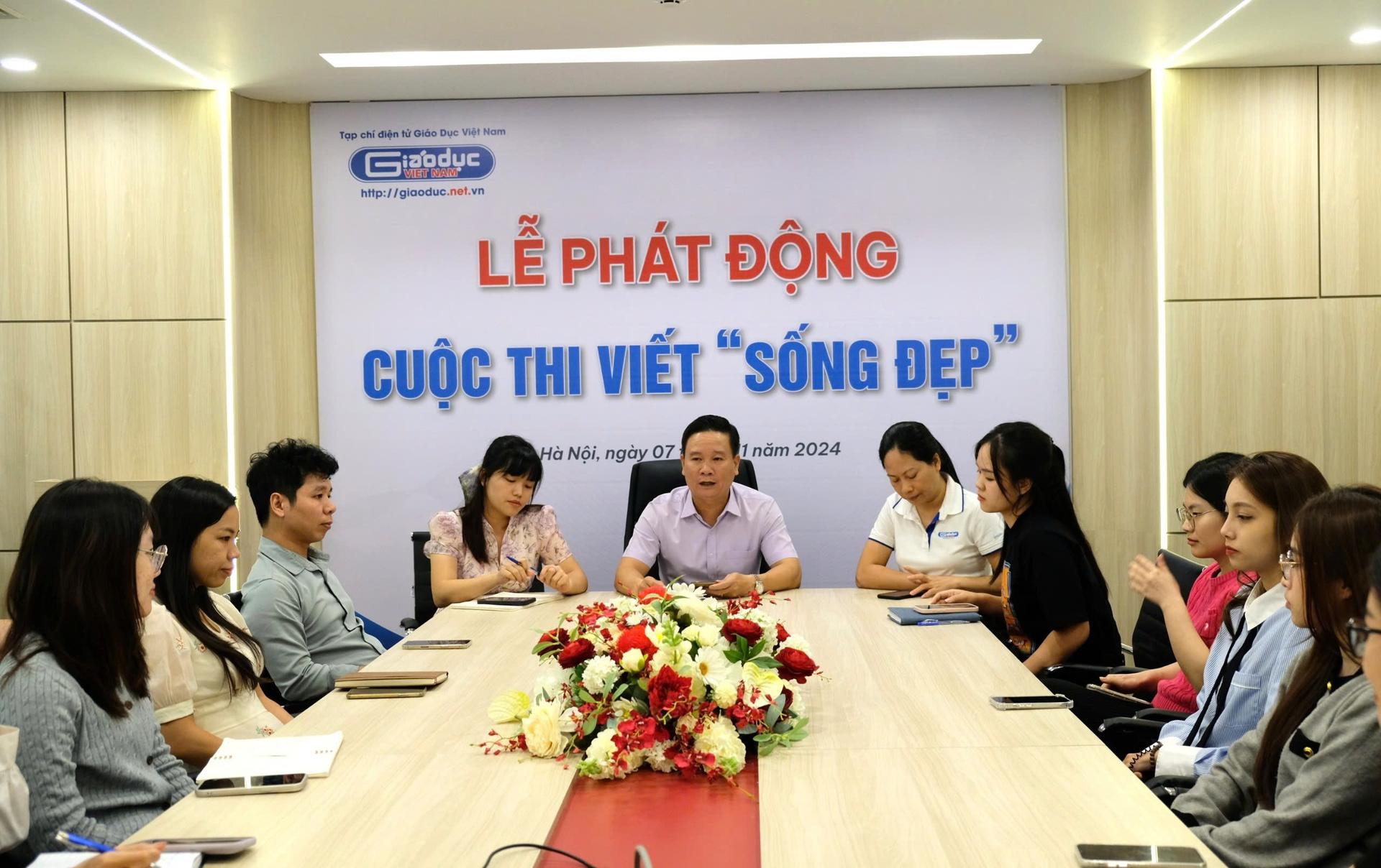 Tạp chí điện tử Giáo dục Việt Nam tổ chức lễ phát động cuộc thi viết “Sống đẹp”.