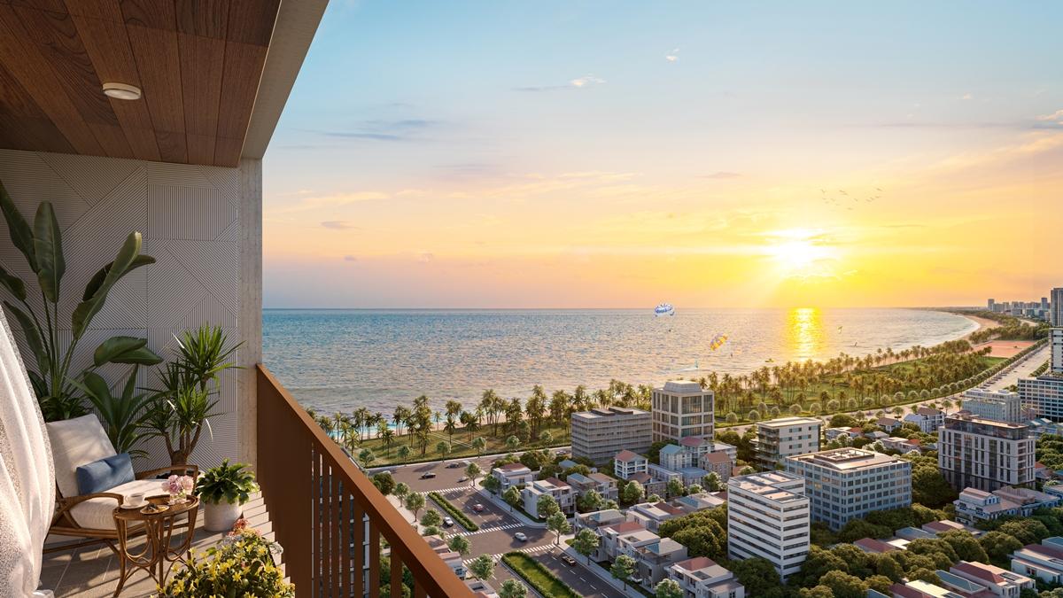 Tầm nhìn hướng biển của căn hộ Sun Costa Residence. (Ảnh phối cảnh minh họa Sun Property) Tầm nhìn hướng biển của căn hộ Sun Costa Residence. (Ảnh phối cảnh minh họa Sun Property)