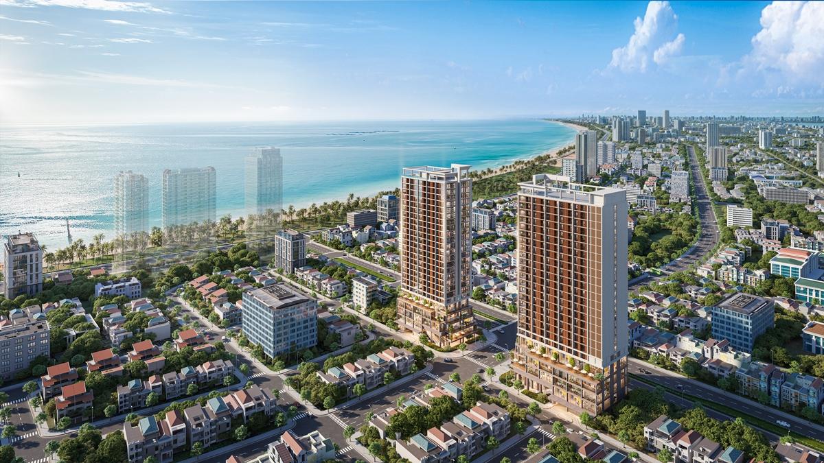 Phối cảnh minh họa dự án Sun Costa Residence cận biển Mỹ Khê. (Ảnh phối cảnh minh họa Sun Property) Phối cảnh minh họa dự án Sun Costa Residence cận biển Mỹ Khê. (Ảnh phối cảnh minh họa Sun Property)