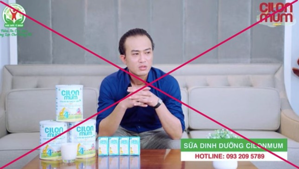 Hình ảnh Doãn Quốc Đam trong đoạn quảng cáo sản phẩm sữa Cilonmum lan truyền trên mạng xã hội. (Ảnh: Tư liệu) Hình ảnh Doãn Quốc Đam trong đoạn quảng cáo sản phẩm sữa Cilonmum lan truyền trên mạng xã hội. (Ảnh: Tư liệu)
