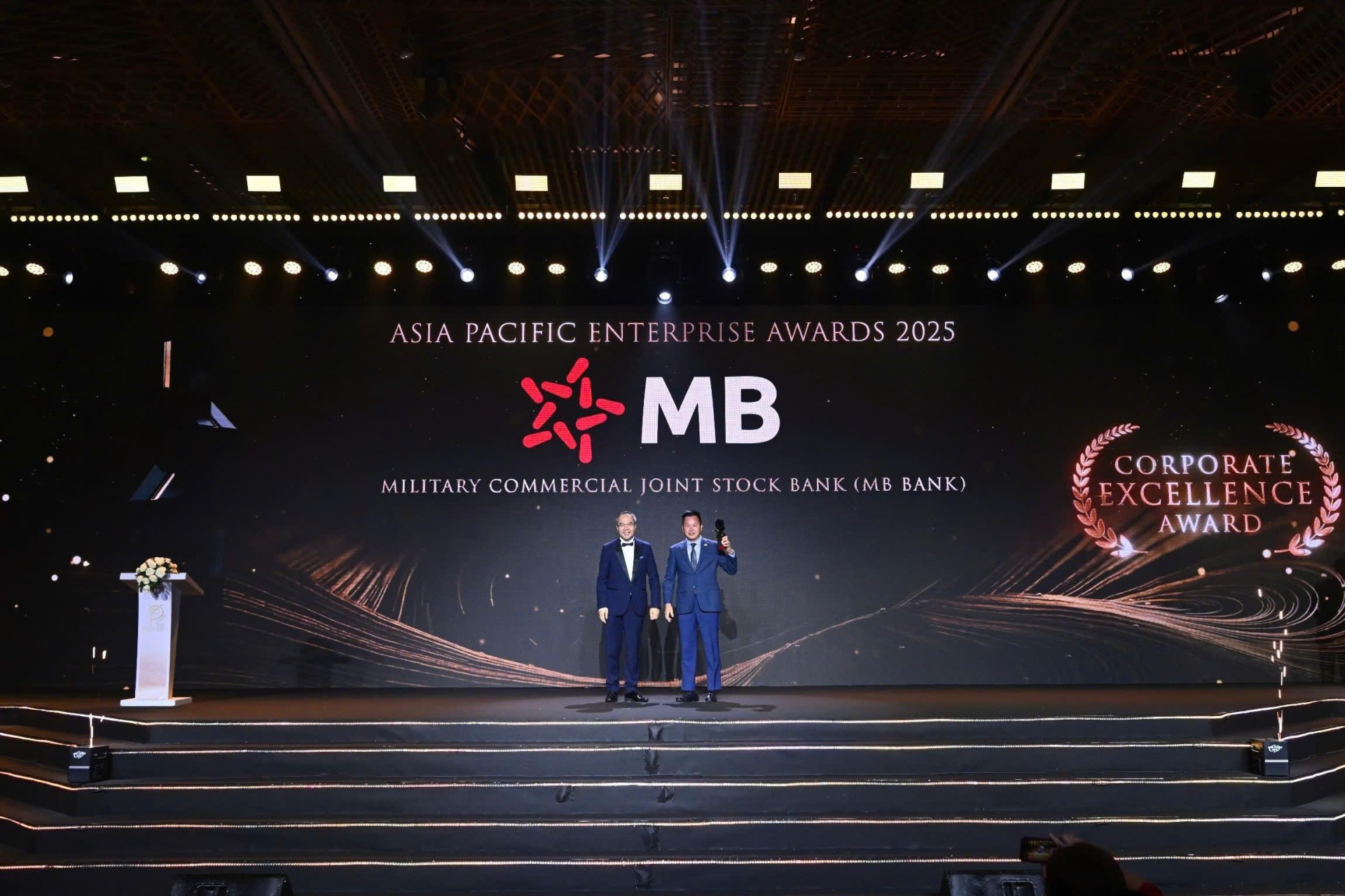 Đây là lần thứ sáu liên tiếp MB nhận giải thưởng danh giá này.