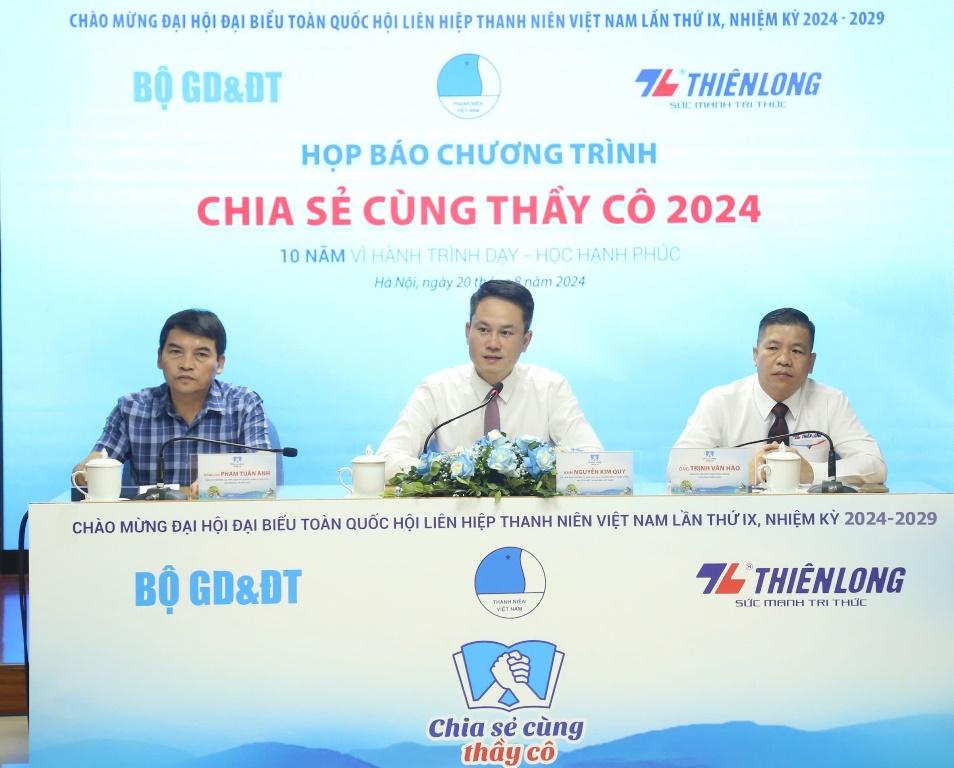 Ban tổ chức thông tin về Chương trình “Chia sẻ cùng thầy cô” năm 2024.