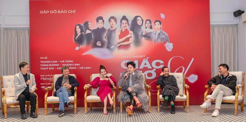 Các nghệ sĩ tham gia Live concert chia sẻ tại buổi gặp gỡ báo chí giới thiệu đêm nhạc.