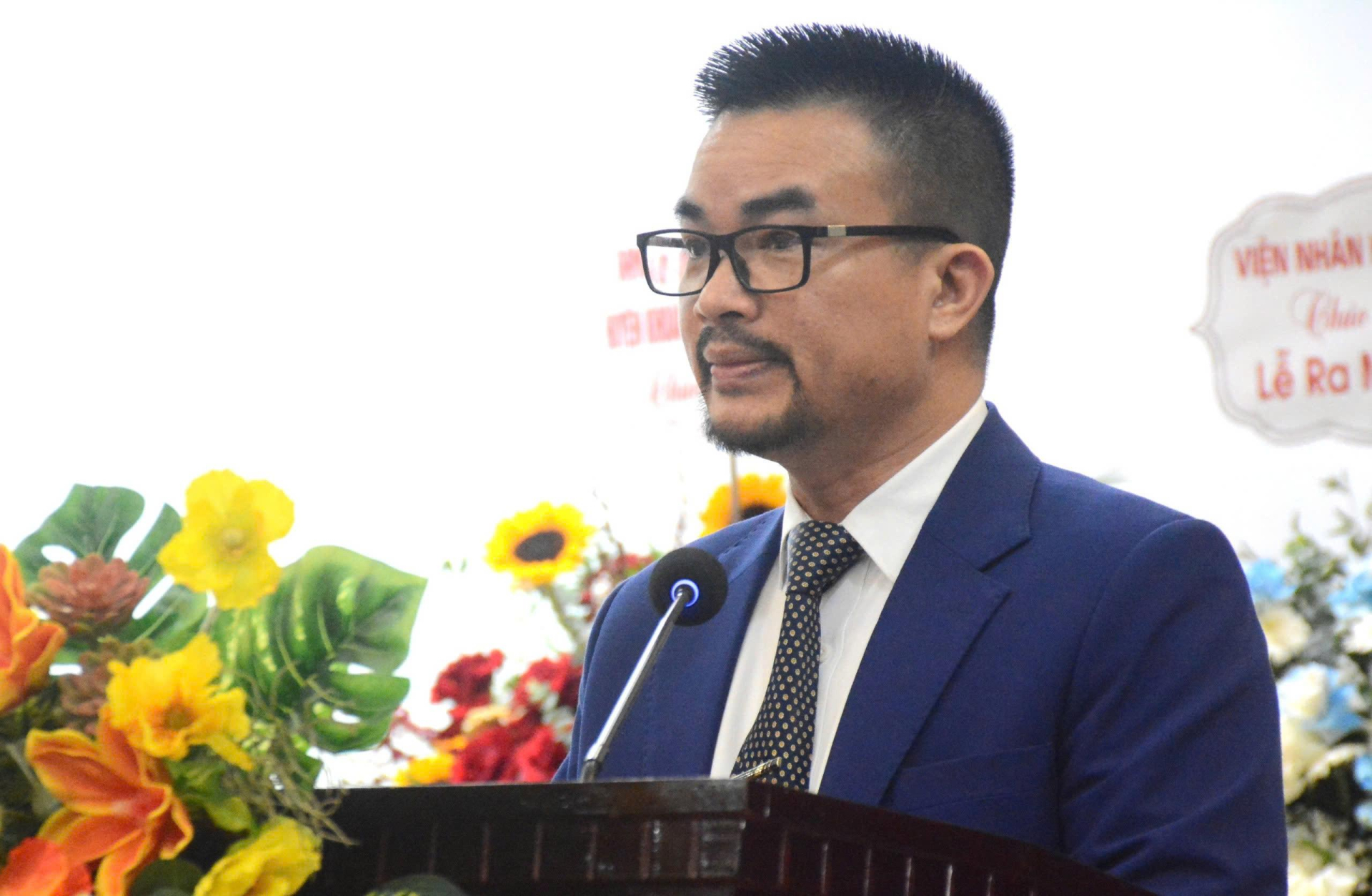Viện trưởng Viện Khoa học giáo dục và môi trường Nguyễn Văn Khương phát biểu tại sự kiện. Viện trưởng Viện Khoa học giáo dục và môi trường Nguyễn Văn Khương phát biểu tại sự kiện.