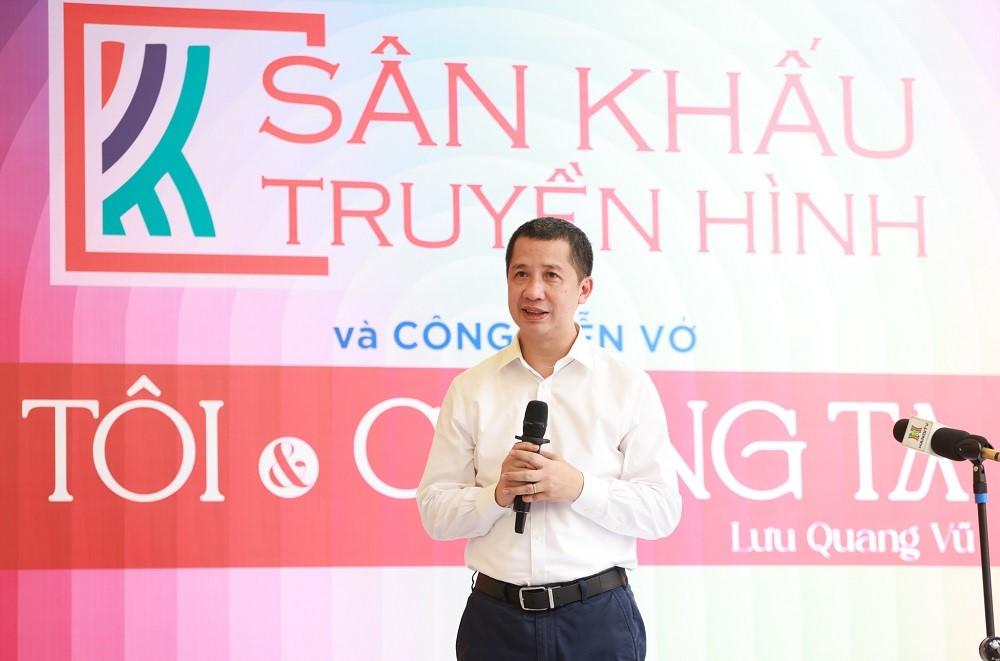 Nhà báo Nguyễn Kim Khiêm - Tổng Giám đốc Đài Hà Nội - phát biểu tại sự kiện. Ảnh: BTC Nhà báo Nguyễn Kim Khiêm - Tổng Giám đốc Đài Hà Nội - phát biểu tại sự kiện. Ảnh: BTC
