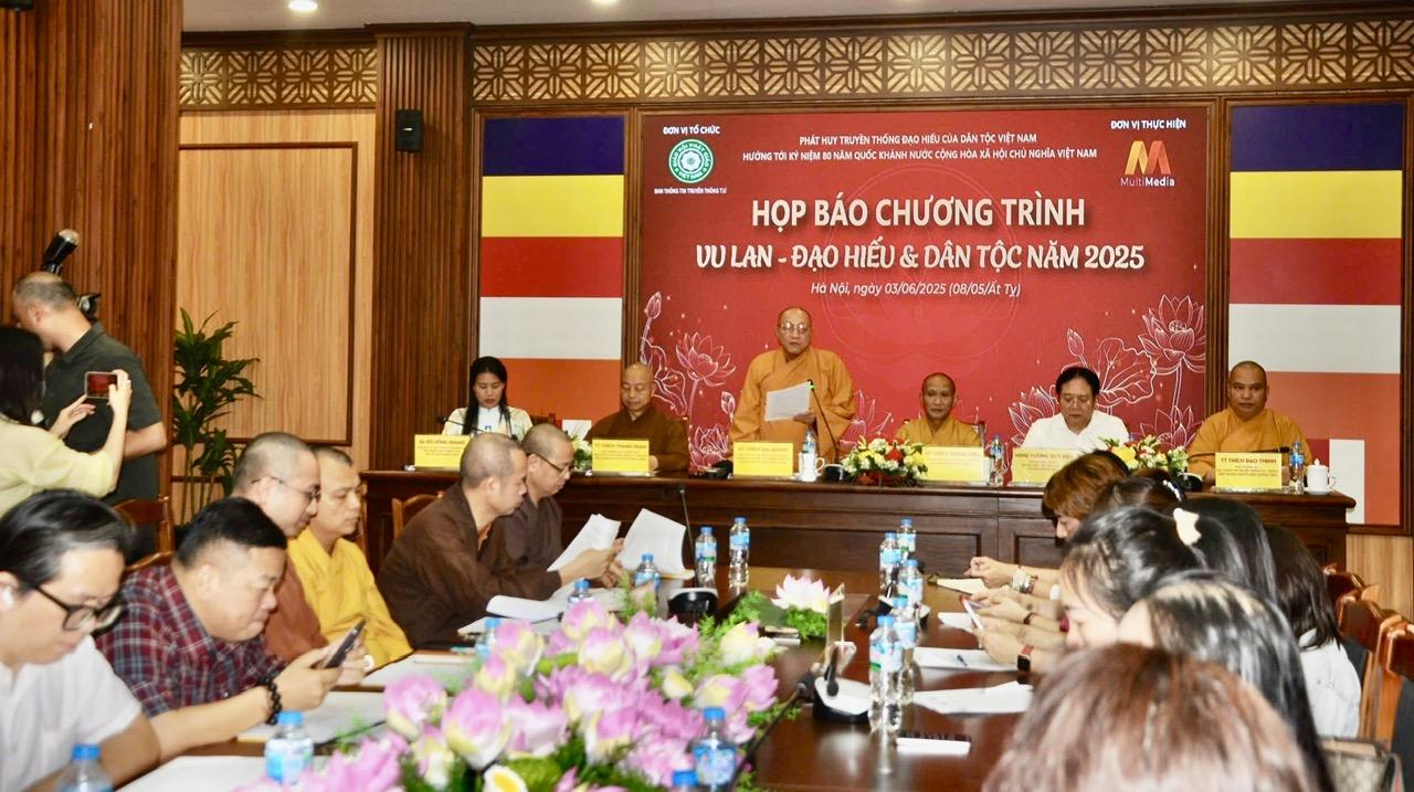 Họp báo Chương trình Vu Lan - Đạo hiếu và Dân tộc năm 2025. Ảnh Đức Dũng Họp báo Chương trình Vu Lan - Đạo hiếu và Dân tộc năm 2025. Ảnh Đức Dũng
