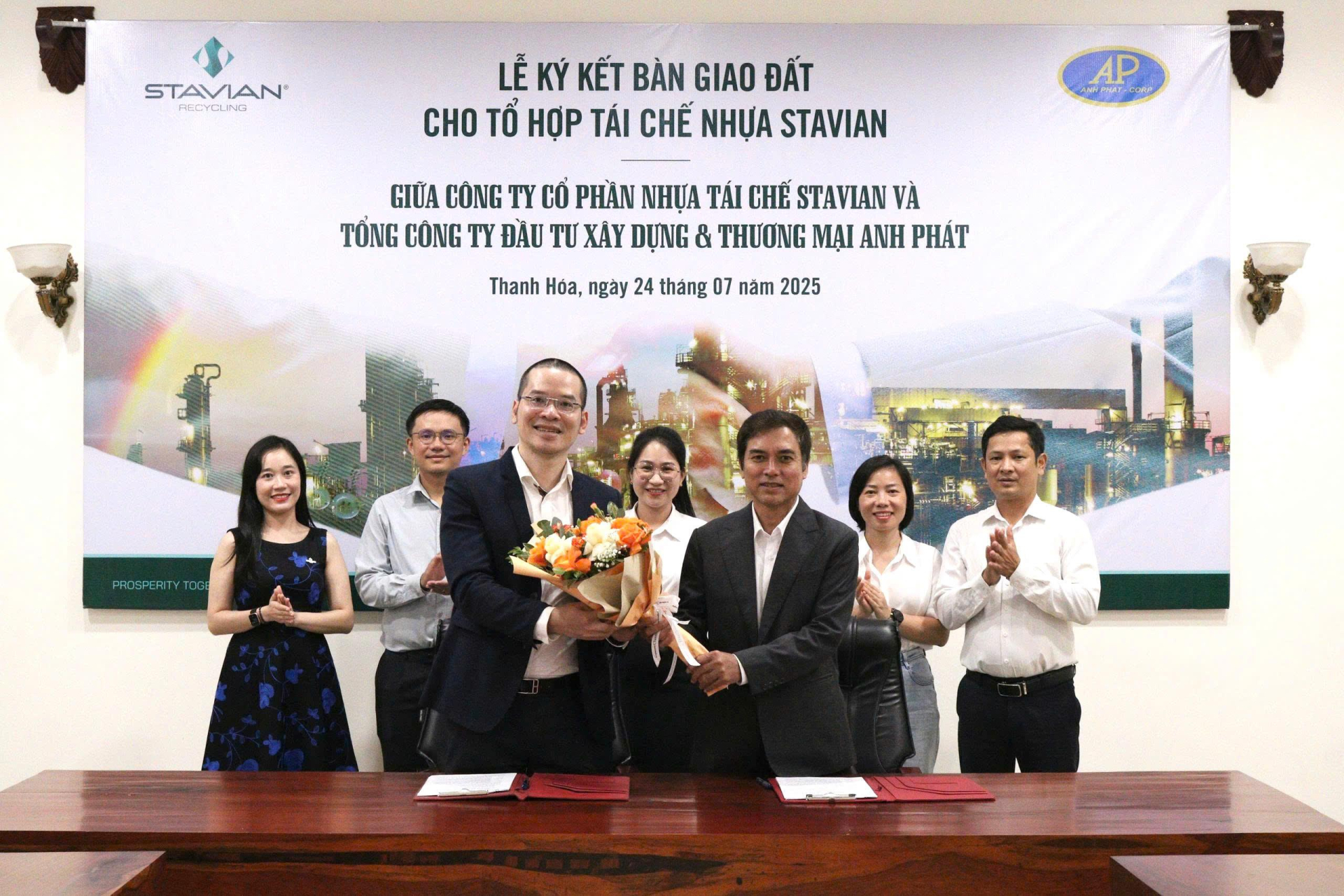 Stavian nhận giấy chứng nhận đầu tư Dự án tổ hợp tái chế nhựa tại Thanh Hoá - ảnh 3 Stavian nhận giấy chứng nhận đầu tư Dự án tổ hợp tái chế nhựa tại Thanh Hoá - ảnh 3