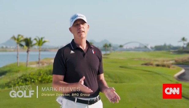 Ông Mark Reeves trả lời phỏng vấn chương trình Living Golf của CNN