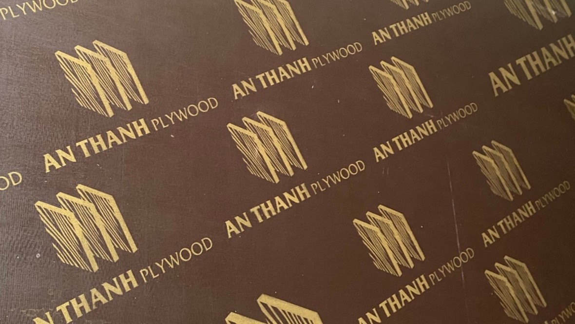 Sản phẩm ván ép cốp pha phủ phim An Thành đạt chuẩn quốc tế