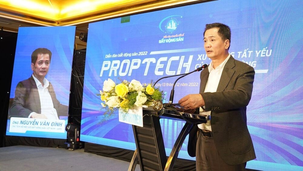 TS. Nguyễn Văn Đính - Chủ tịch Hội Môi giới bất động sản Việt Nam – VARS phát biểu tại Diễn đàn bất động sản 2022 diễn ra mới đây.
