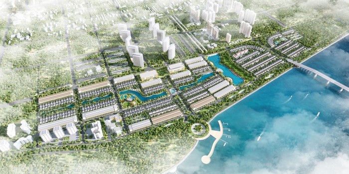 Phối cảnh dự án Khu đô thị Bắc Cầu Hàn tại Hải Dương do nhóm Licogi 18 làm chủ đầu tư.