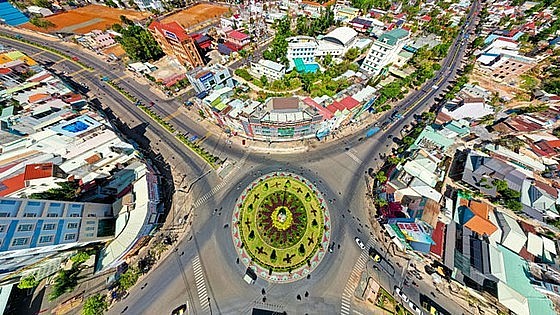 Một góc Thành phố Đồng Xoài, Bình Phước.