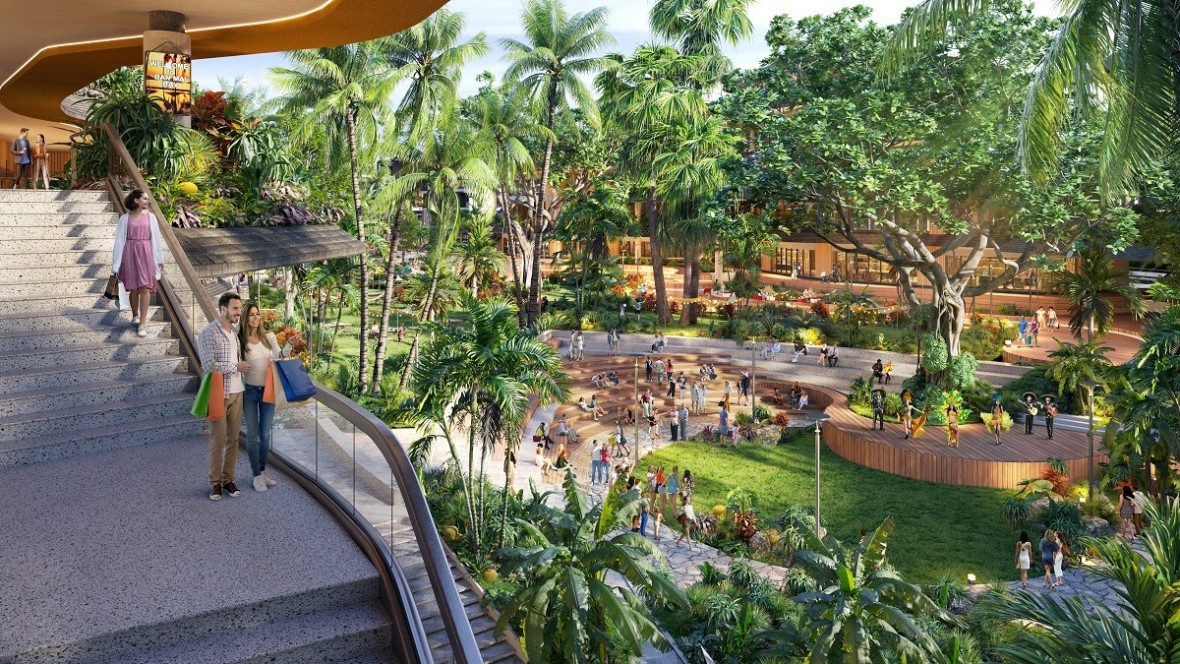 Công viên chủ đề sáng tạo đa trải nghiệm mang tinh thần Hawaii sắp xuất hiện tại Bãi Sao, Phú Quốc. Ảnh phối cảnh minh họa