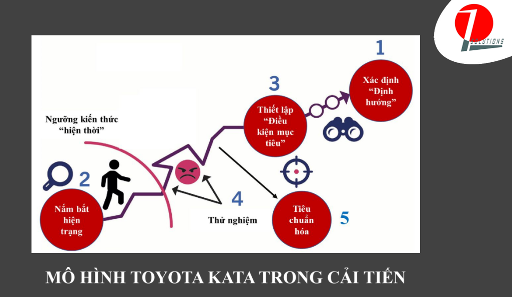 Quy trình 5 bước theo mô hình cải tiến Toyota Kata
