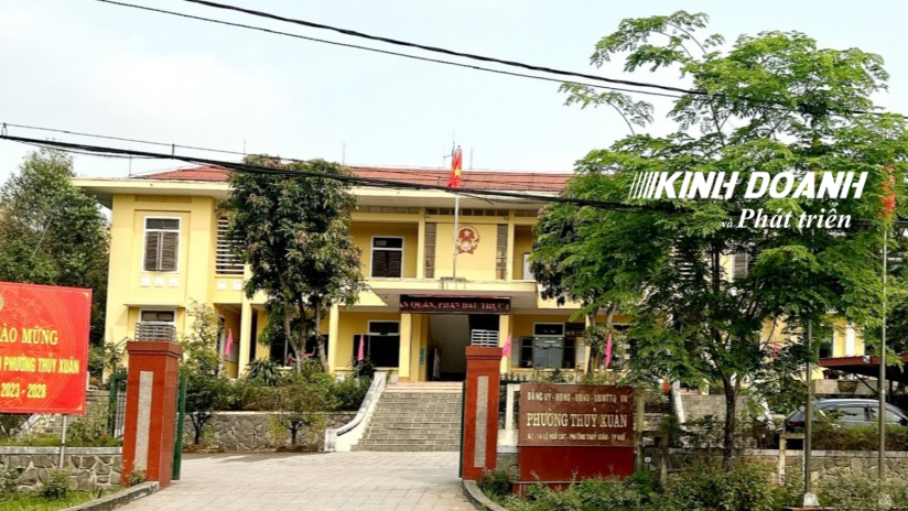 Trụ sở UBND phường Thủy Xuân khang trang, sạch sẽ (Ảnh Thọ Nguyễn)
