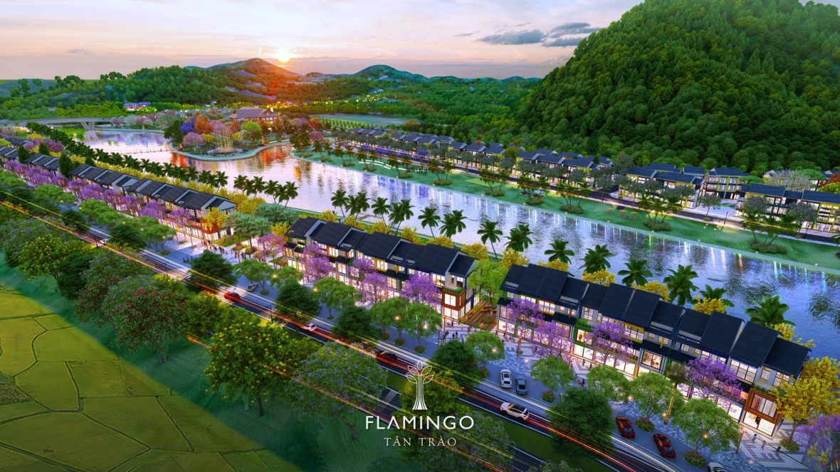 Phong cách kiến trúc xanh, hướng tới phát triển du lịch bền vững vẫn được giữ trọn tại Flamingo Tân Trào. Nguồn: Flamingo Holding Group