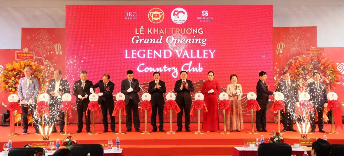 Lễ cắt băng khánh thành Khu phức hợp Thể thao Legend Valley Country Club tại xã Tượng Lĩnh, huyện Kim Bảng, tỉnh Hà Nam