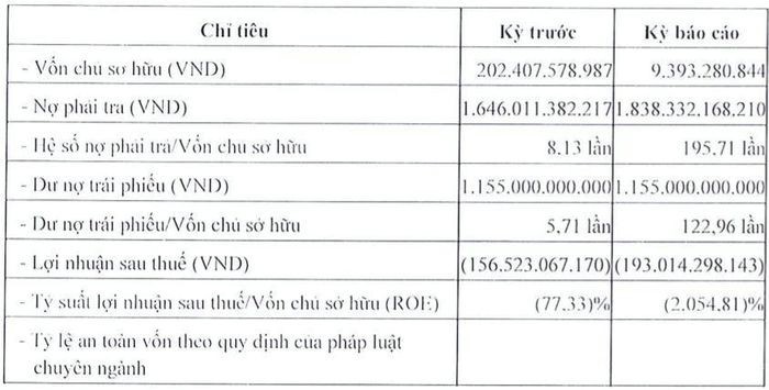 Nợ phải trả của Revital Việt Nam cao gấp gần 200 lần vốn chủ sở hữu.