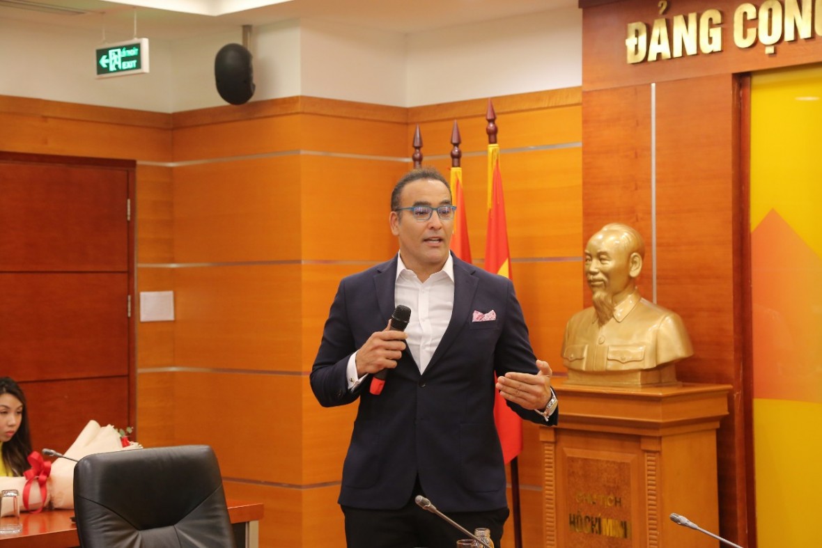 Ông Nebil Ben Assia cho rằng PVcomBank là đối tác phù hợp nhất sẽ cùng Vietpay đạt được sứ mệnh và cam kết của mình trên thị trường Việt Nam