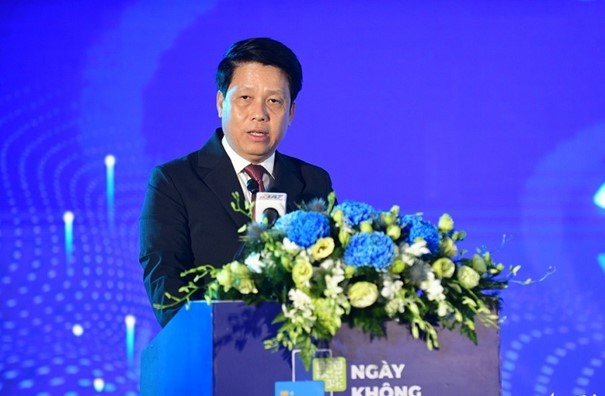 Ông Phạm Tiến Dũng, Phó Thống đốc Ngân hàng Nhà nước phát biểu tại hội thảo.