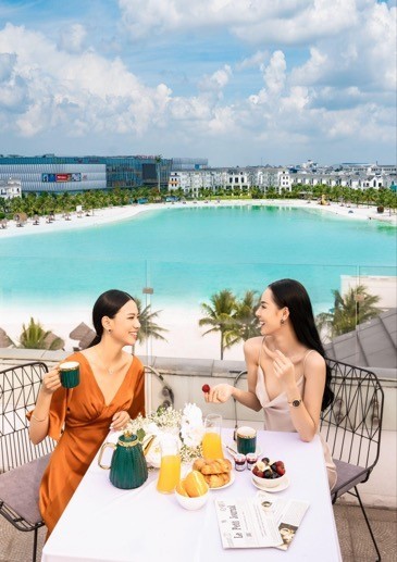 Căn hộ Suite Apartment 1 phòng ngủ có diện tích hơn 50m2 sở hữu 2 ban công độc đáo tại “Quận Ocean”