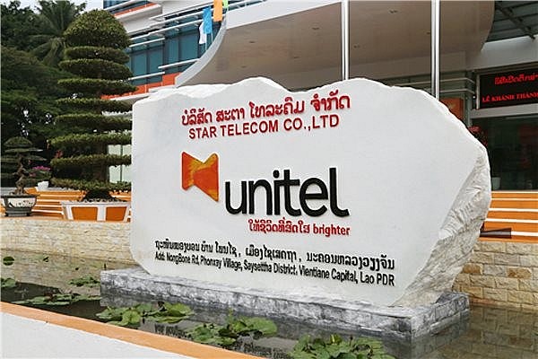 Trụ sở Unitel tại Lào, một dự án đầu tư của doanh nghiệp Việt Nam ở nước ngoài. Ảnh minh họa: trang web MPI