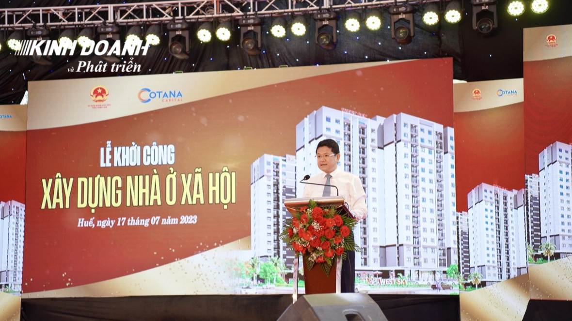 Phó Chủ tịch UBND tỉnh Thừa Thiên Huế - Hoàng Hải Minh phát biểu tại buổi Lễ