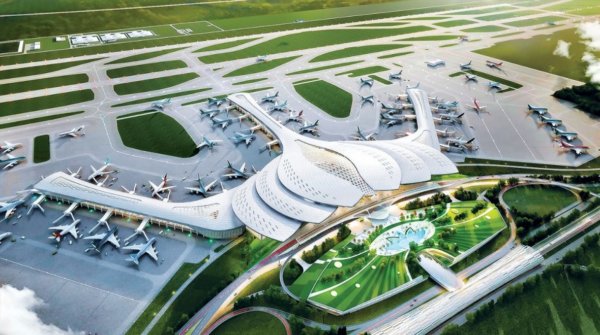 Sân bay Long Thành là công trình trọng điểm của quốc gia, có vốn đầu tư giai đoạn 1 lên đến 5 tỷ USD.
