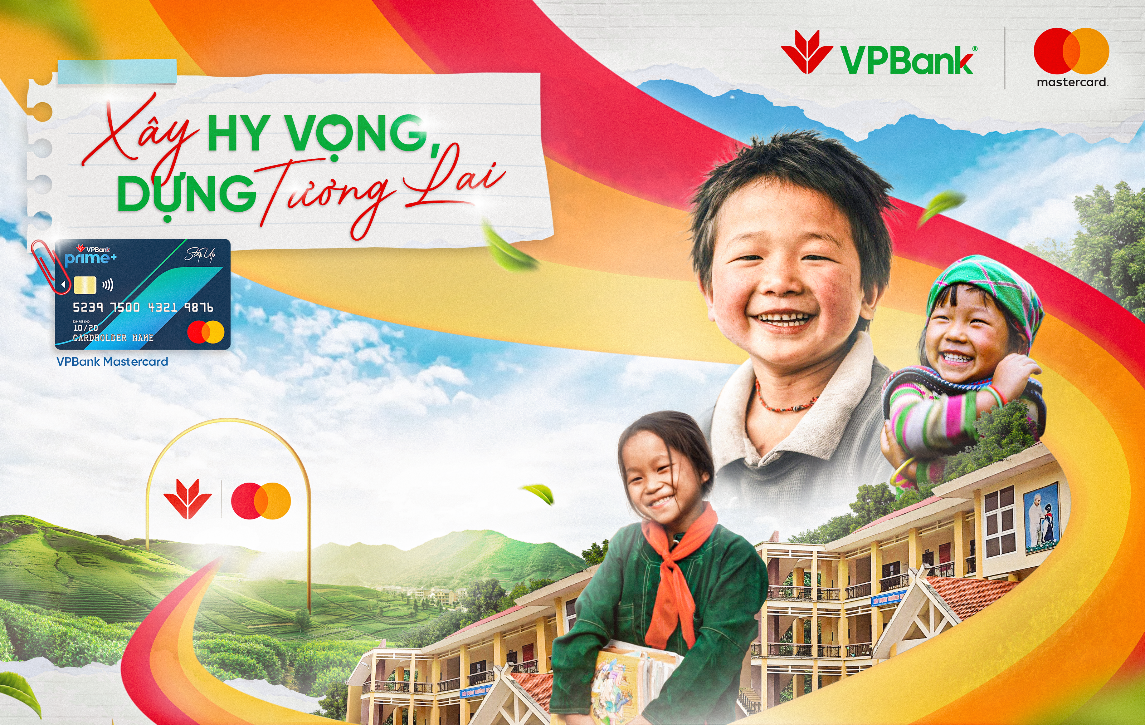 Mastercard và VPBank hợp tác thực hiện sáng kiến “Xây hy vọng, dựng tương lai” hỗ trợ trẻ em có hoàn cảnh khó khăn ở vùng cao Việt Nam