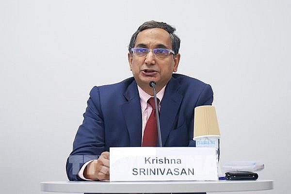 Ông Krishna Srinivasan, Giám đốc Vụ châu Á - Thái Bình Dương của IMF đánh giá khu vực châu Á - Thái Bình Dương vẫn là một điểm sáng. Ảnh: IMF/TTXVN