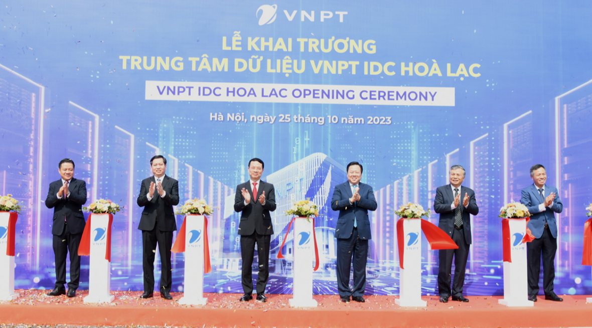 VNPT chính thức khai trương Trung tâm dữ liệu thứ 8 tại Khu Công nghệ cao Hòa Lạc - Ảnh: VGP/HM