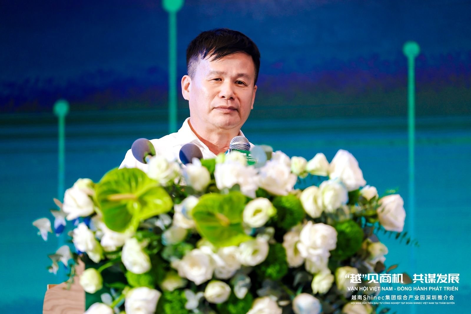Ông Phạm Hồng Điệp - Chủ tịch HĐQT Công ty cổ phần Shinec phát biểu tại hội nghị.