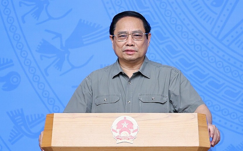 Thủ tướng Phạm Minh Chính phát biểu tại hội nghị. Ảnh: VGP