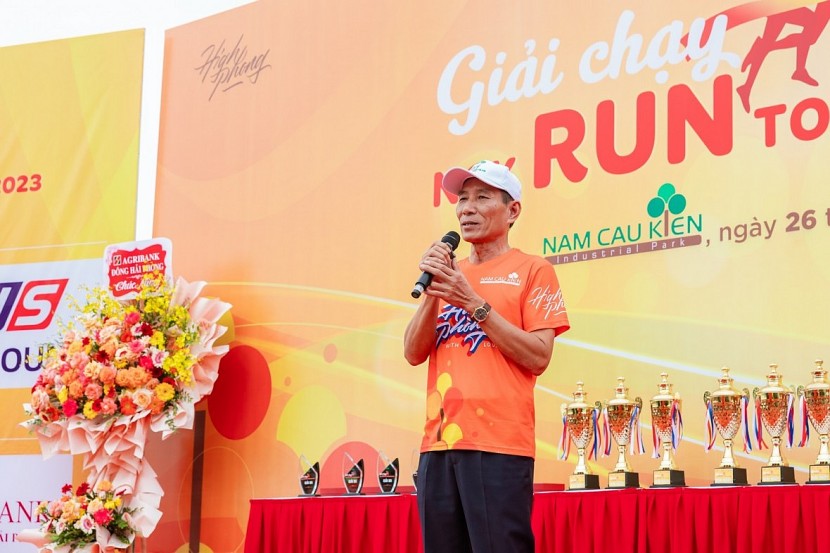 Ông Hoàng Tuấn Anh, Tổng giám đốcShienc chia sẻ về ý nghĩa của giải chạy “NCK Run Together 2023”