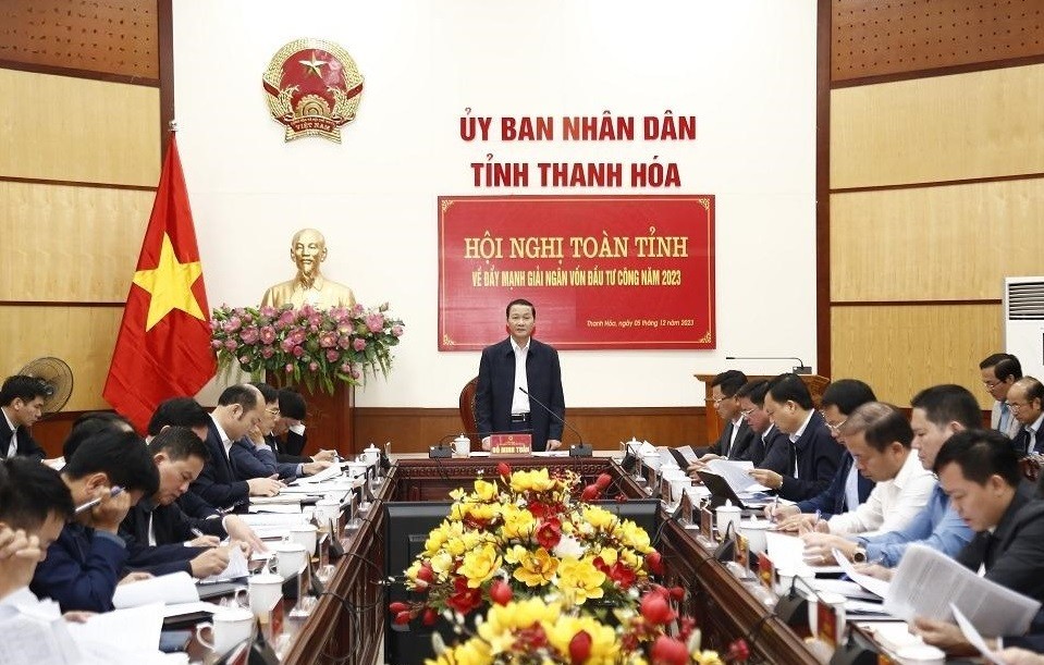 Chủ tịch UBND tỉnh Thanh Hoá Đỗ Minh Tuấn cho biết, ông không hài lòng đối với những đơn vị làm chưa tốt công tác giải ngân vốn đầu tư công năm 2023.