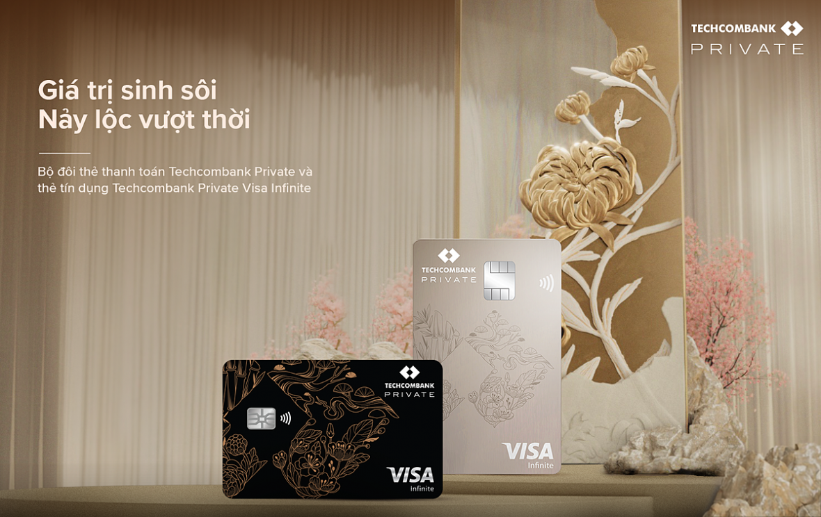 Ra mắt đặc quyền Techcombank Private: Bộ đôi thẻ thanh toán & thẻ tín dụng xứng tầm vị thế