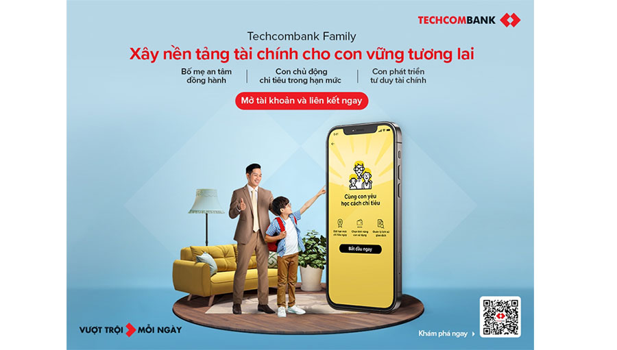 Techcombank Family- Giúp mẹ đồng hành tài chính cùng con